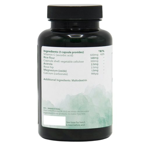 G&G C-vitamin 500mg csipkebogyóval és acerolával 120 kapszula