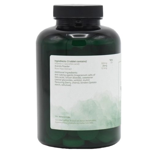 G&G C-vitamin rágótabletta málna-meggy ízű 300mg 100 tabletta