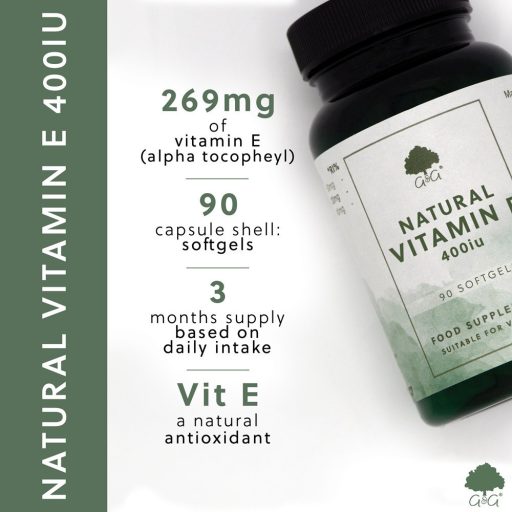 G&G E-vitamin 400NE 90 lágyzselatin kapszula