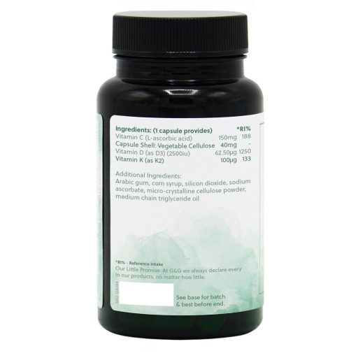 G&G D3-vitamin 2500NE K2-vitaminnal és C-vitaminnal 90 kapszula