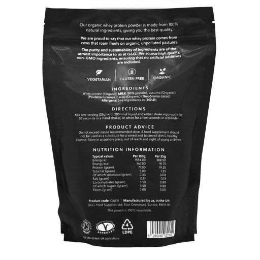 G&G Total Whey organikus tejsavó fehérje por 500g