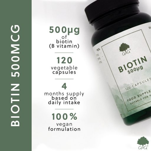 G&G Biotin (H-vitamin) 500mcg 120 kapszula