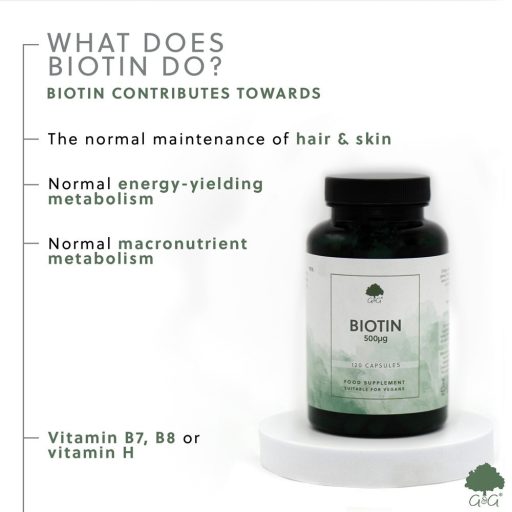 G&G Biotin (H-vitamin) 500mcg 120 kapszula