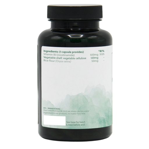 G&G B3-vitamin (nikotinamid) 500mg 120 kapszula