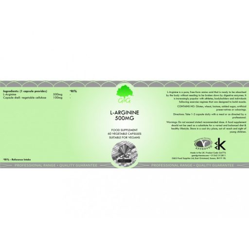 G&G L-ARGININ 500mg 60 kapszula