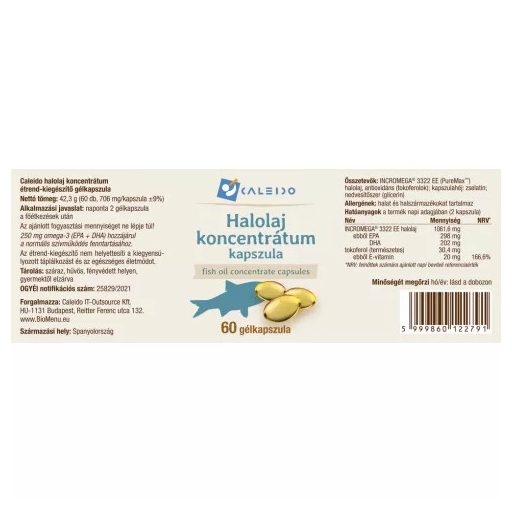 Caleido halolaj koncentrátum gélkapszula 60 db