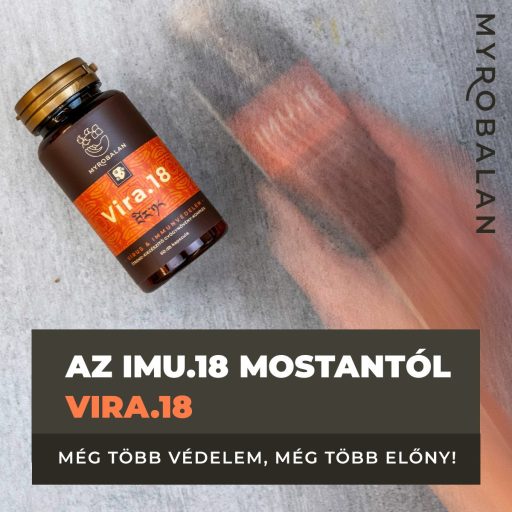 Myrobalan VIRA.18 TRIO - IMMUNERŐSÍTŐ GYÓGYNÖVÉNY KAPSZULA 3X60 DB