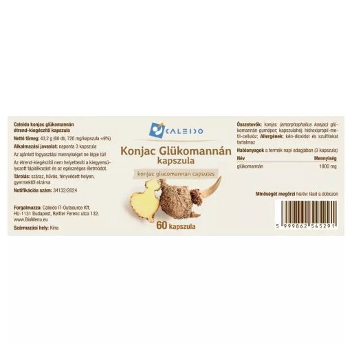 Caleido konjac glükomannán kapszula 60 db