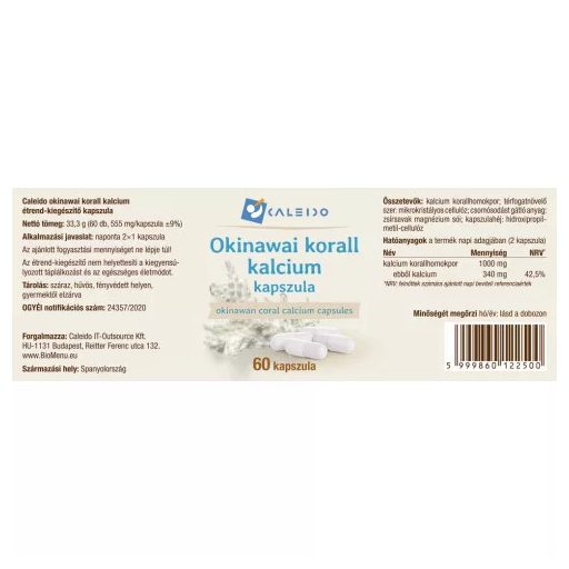 Caleido okinawai korall kalcium kapszula 60 db