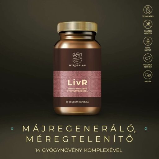 Myrobalan LIVR májtisztító- és regeneráló kapszula 60 db