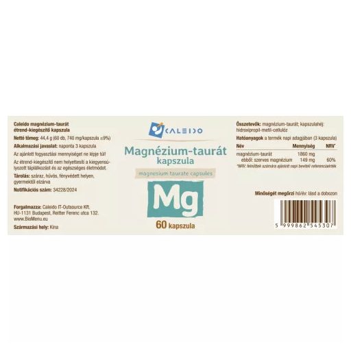 Caleido magnézium-taurát kapszula 60 db