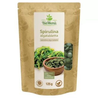 BioMenü BIO spirulina alga tabletta/kb.250 db 125g