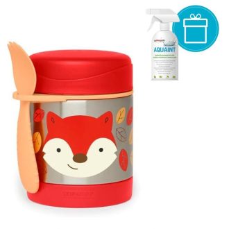   SKIP HOP Zoo Hőtartó ételtermosz kanállal / villával Róka 325ml, 3+ + AQUAINT 500 ml