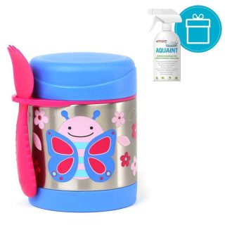   SKIP HOP Zoo Hőtartó ételtermosz kanállal / villával Pillangó 325ml, 3+ + AQUAINT 500 ml