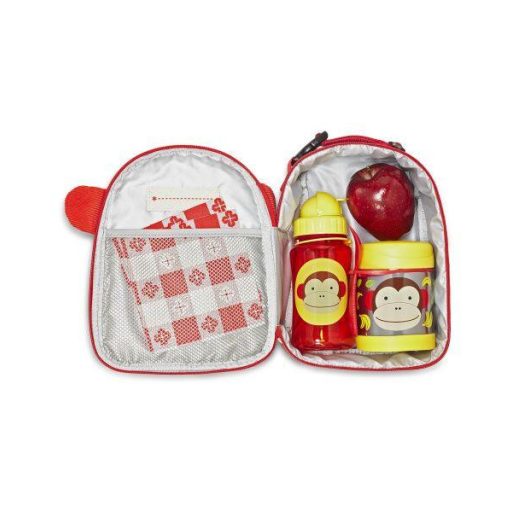 SKIP HOP Zoo Hőtartó ételtermosz kanállal / villával Majom 325ml, 3+ + AQUAINT 500 ml