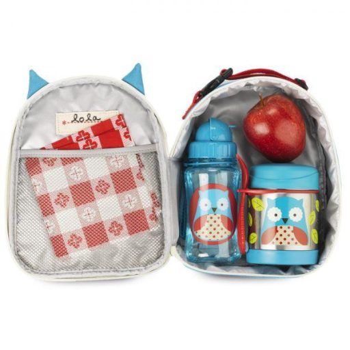 SKIP HOP Zoo Hőtartó ételtermosz kanállal / villával Bagoly 325ml, 3+ + AQUAINT 500 ml