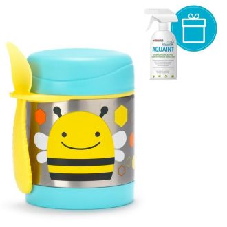   SKIP HOP Zoo Hőtartó ételtermosz kanállal / villával Méhecske 325ml, 3+ + AQUAINT 500 ml