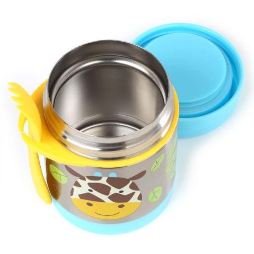 SKIP HOP Zoo Hőtartó ételtermosz kanállal / villával Zsiráf 325ml, 3+ + AQUAINT 500 ml