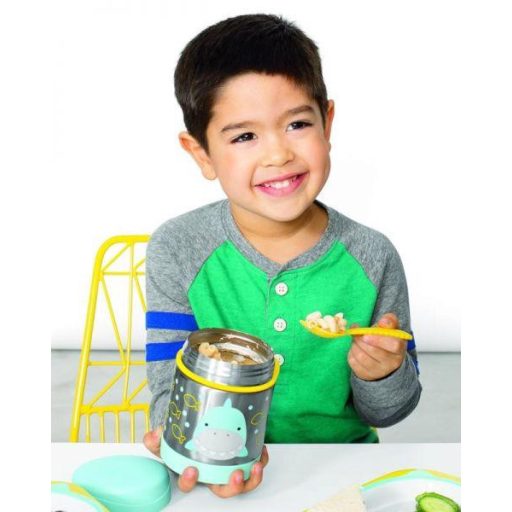 SKIP HOP Zoo Hőtartó ételtermosz kanállal / villával Cápa 325ml, 3+ + AQUAINT 500 ml