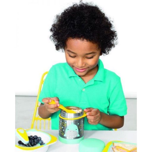 SKIP HOP Zoo Hőtartó ételtermosz kanállal / villával Cápa 325ml, 3+ + AQUAINT 500 ml