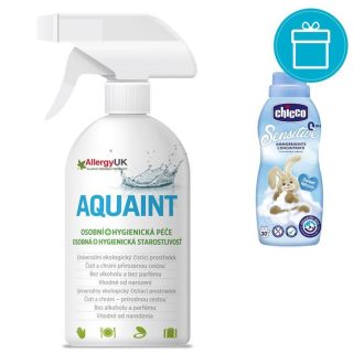   CHICCO Öblítőkoncentrátum Édes Puder, 750 ml + AQUAINT 500 ml