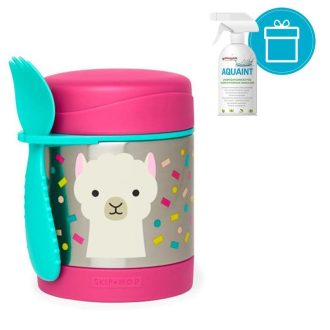   SKIP HOP Zoo Hőtartó ételtermosz kanállal / villával Láma 325ml, 3+ + AQUAINT 500 ml