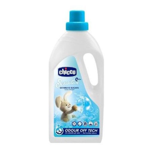 CHICCO Gyermekmosószer Sensitive 1,5 l + Öblítő konc. Édes Púder 750 ml