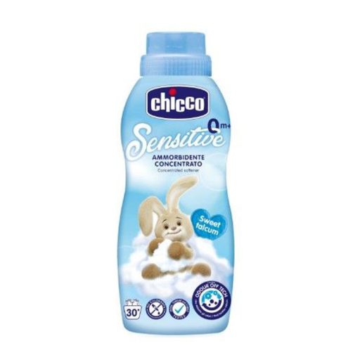 CHICCO Gyermekmosószer Sensitive 1,5 l + Öblítő konc. Édes Púder 750 ml