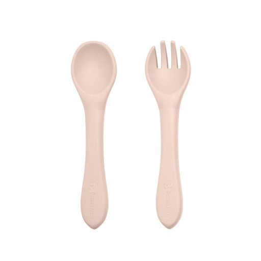PETITE&MARS Szilikon 2 részes étkészlet TAKE&MATCH  tál + evőeszközök Desert Sand 6hó+