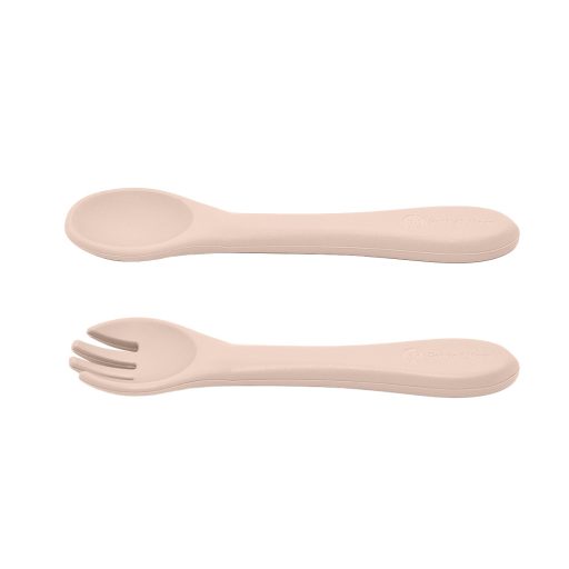 PETITE&MARS Szilikon 2 részes étkészlet TAKE&MATCH  tál + evőeszközök Desert Sand 6hó+