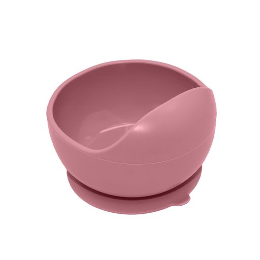 PETITE&MARS Szilikon 2 részes étkészlet TAKE&MATCH  tál + evőeszközök Dusty Rose 6hó+