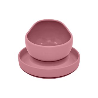   PETITE&MARS Szilikon 2 részes étkészlet TAKE&MATCH  tányér + tál Dusty Pink 6hó+