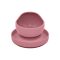 PETITE&MARS Szilikon 2 részes étkészlet TAKE&MATCH  tányér + tál Dusty Pink 6hó+