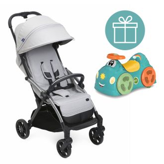   CHICCO Kočík športový Goody Xplus - Pearl Grey + odrážadlo Chicco All around ZADARMO