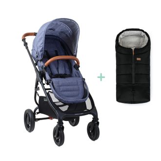   Valco Baby Sport babakocsi Trend 4 Ultra Denim + Petite&Mars Jibot lábzsák AJÁNDÉKBA
