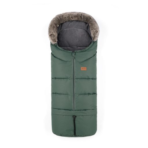 PETITE&MARS Téli szett Arctic 4in1 bundazsák + kézmelegítő kesztyű babakocsira Furry Veritable Khaki