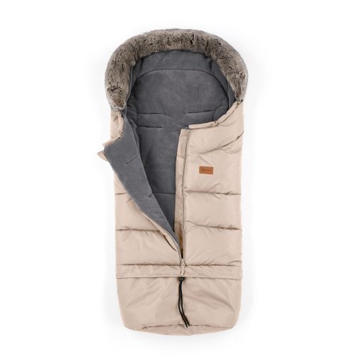 PETITE&MARS Téli szett Arctic 4in1 bundazsák + kézmelegítő kesztyű babakocsira Furry Rose Petal
