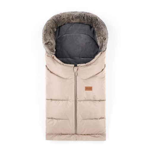 PETITE&MARS Téli szett Arctic 4in1 bundazsák + kézmelegítő kesztyű babakocsira Furry Rose Petal