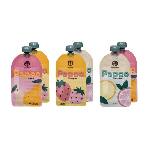 PETITE&MARS Papoo Original tasak bébiételekhez, 1+1