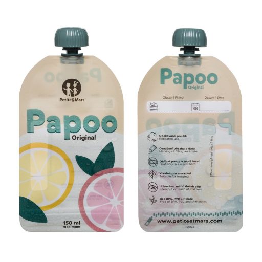PETITE&MARS Papoo Original tasak bébiételekhez, 1+1