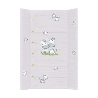   CEBA Pelenkázó alátét 2-szegélyes merev lappal (50x80) Comfort Zebra szürke