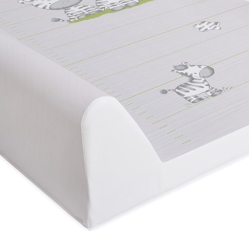 CEBA Pelenkázó alátét 2-szegélyes merev lappal (50x80) Comfort Zebra szürke