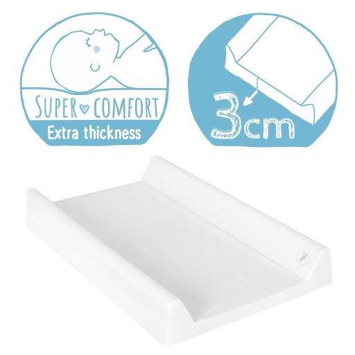 CEBA Pelenkázó alátét 2-szegélyes merev lappal (50x80) Comfort Zebra szürke