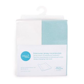   CEBA Pelenkázó alátét huzat 50x70-80 cm 2 db Türkiz+Ecru