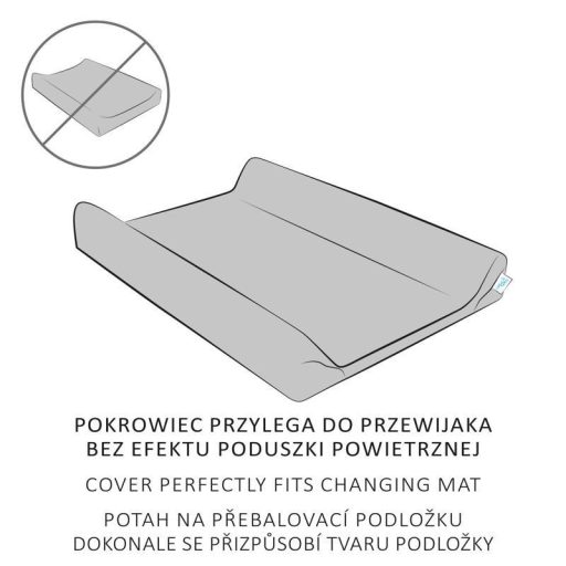 CEBA Pelenkázó alátét huzat 50x70-80 cm 2 db Türkiz+Ecru