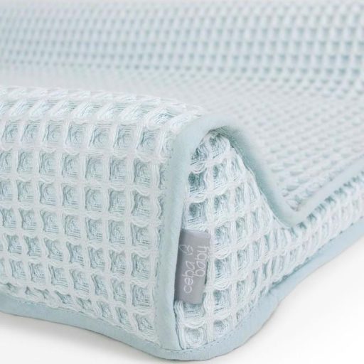 CEBA Waffle Line pelenkázó alátét huzat (50x70) Mist Blue Ceba