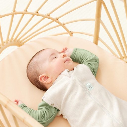ERGOPOUCH 2 az 1-ben pólya és alvózsák Cocoon Oatmeal Marle 0-3 hó, 3-6 kg, 0,2 tog