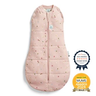   ERGOPOUCH Bebújós és alvózsák 2 az 1-ben Cocoon Daisies 0-3 h, 3-6 kg, 2,5 tog