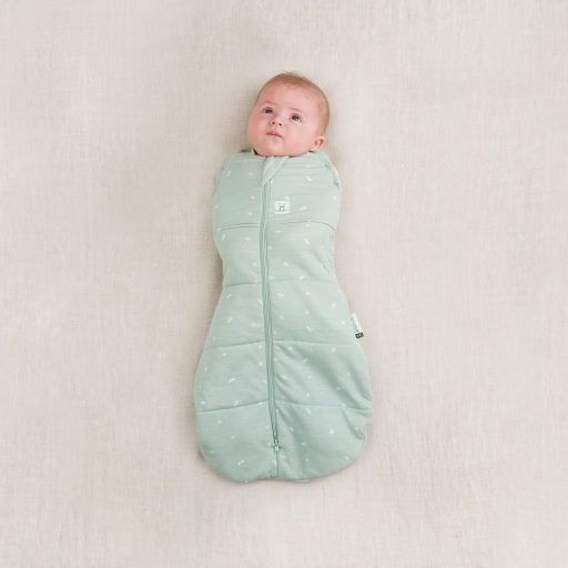 ERGOPOUCH Pólya és hálózsák 2 az 1-ben Cocoon Sage 0-3 hónap, 3-6 kg, 2,5 tog