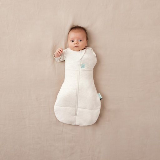 ERGOPOUCH Bebújós és alvózsák 2 az 1-ben Cocoon Oatmeal Marle 3-6 h, 6-8 kg, 2,5 tog